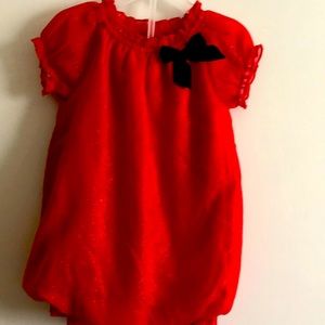 Red sparkle dress two pieces size 4T